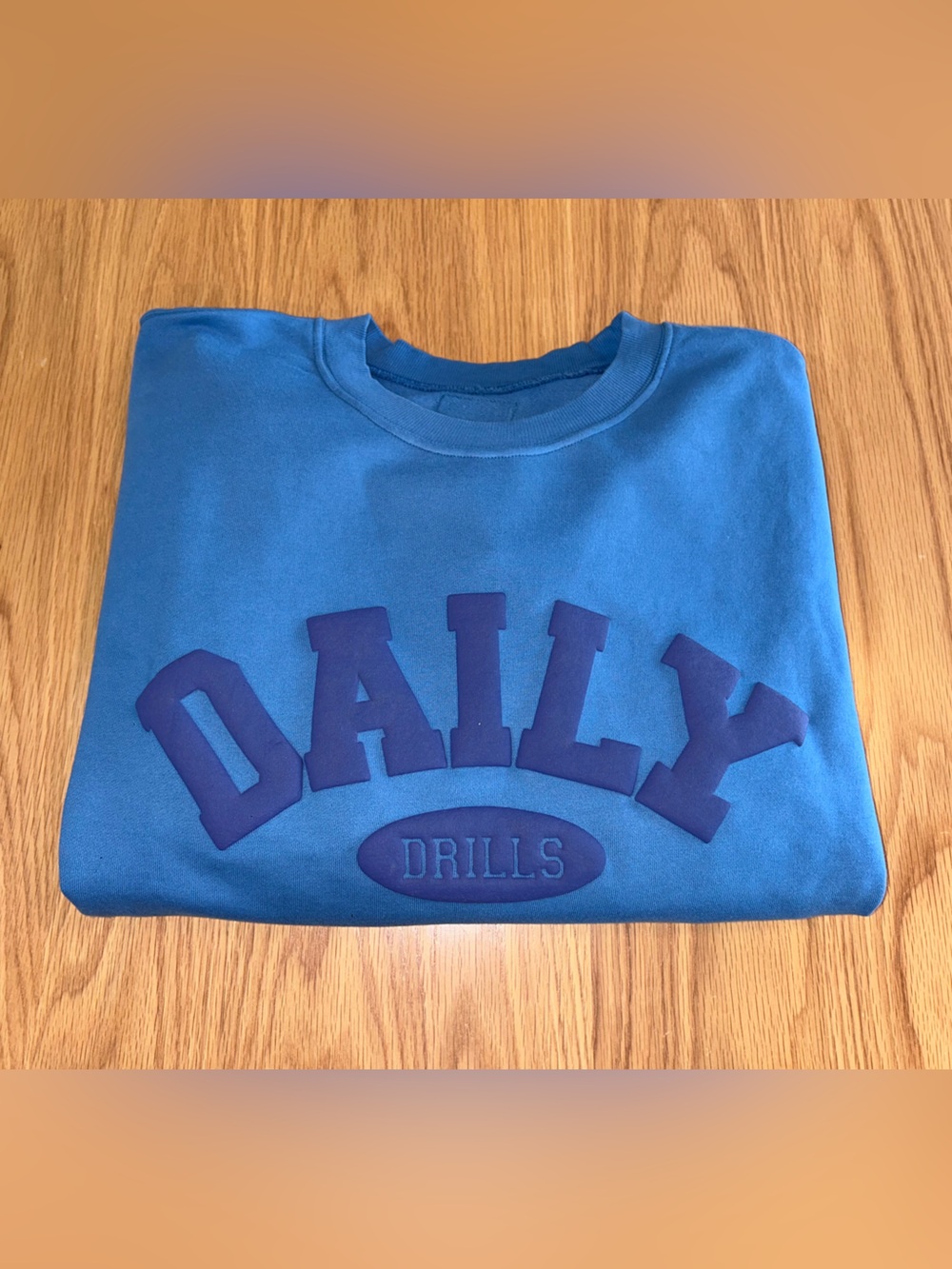 Daily Drills Oversized Daily Crew - Cabana + Navy with Tonal Patch Size M/L NWOT - Picture 2 of 12